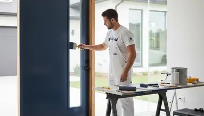 Professional door painting by expert house painters in Chico, CA with durable, weather-resistant finish