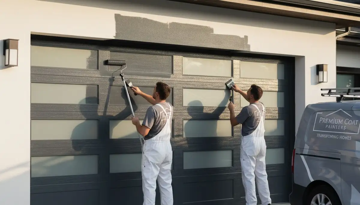 Professional garage door painting in Chico, CA enhancing curb appeal with durable exterior finishes