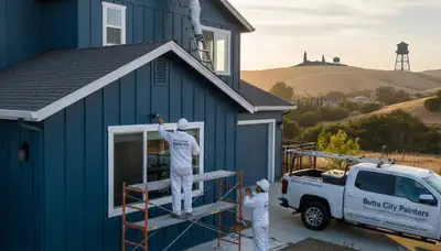 Professional house painters in Chico CA providing exterior and interior painting services