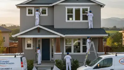 Professional house painters in Chico, CA providing expert exterior and interior painting services