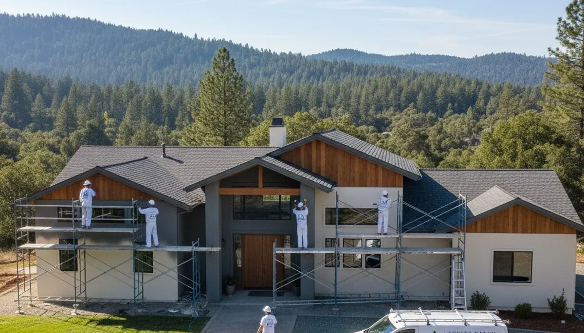 Professional house painters in Chico CA providing exterior and interior painting services
