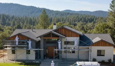 Professional house painters in Chico CA providing exterior and interior painting services