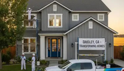 Professional house painters in Chico, CA providing residential exterior and interior painting services