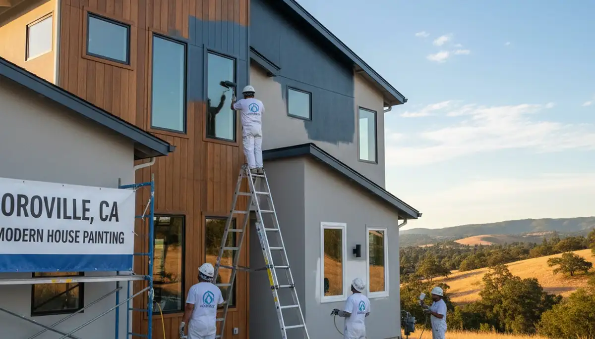 Professional house painters in Chico, CA providing expert residential exterior painting services