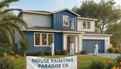 House painting service in Chico, CA by Painters Chico CA for residential exterior painting