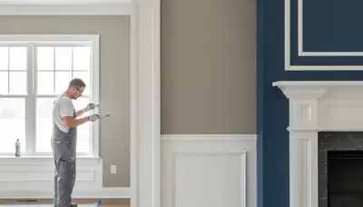 Professional interior trim painting in Chico, CA with clean lines and detailed finish by house painters