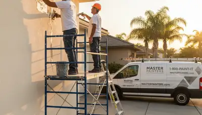 Professional stucco repair and crack restoration on Chico, CA home exterior by local painting experts